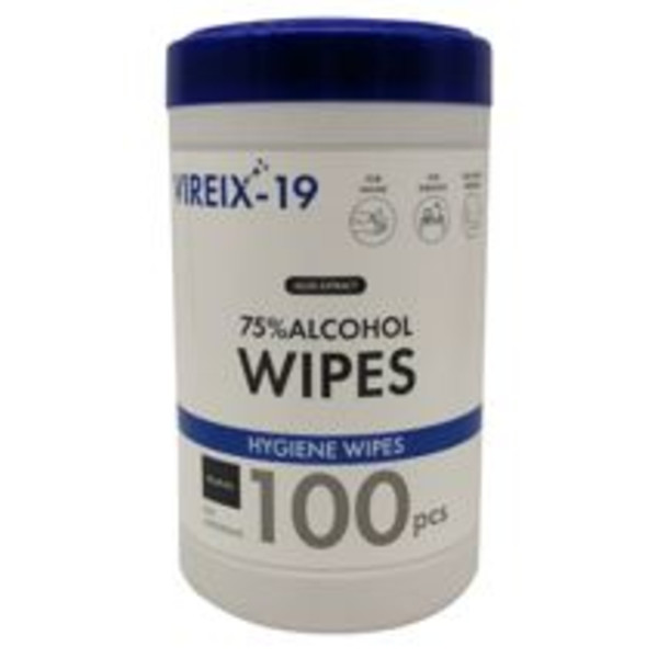Tub Wipes 75% Alcohol Content PK 100